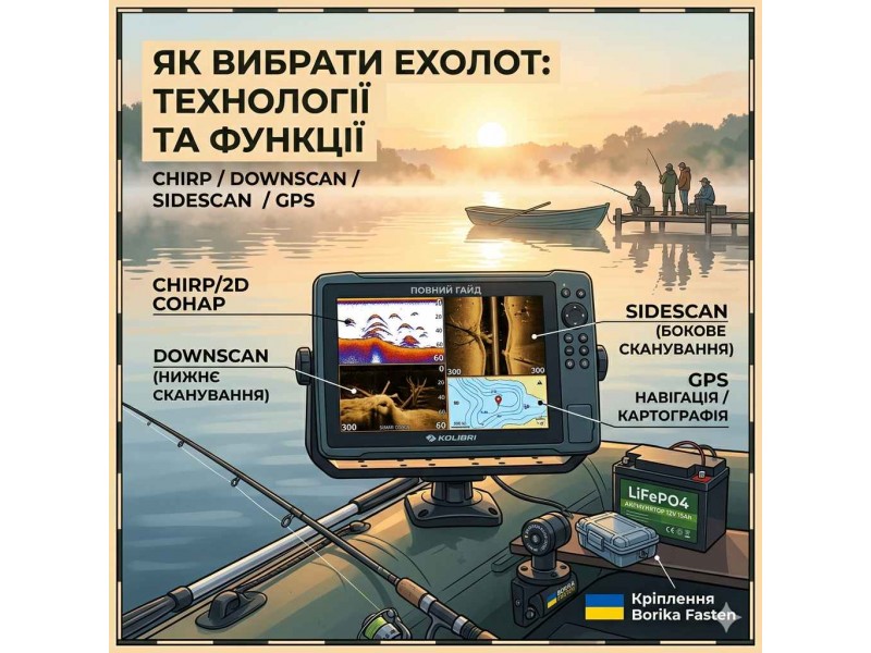Как выбрать эхолот для рыбалки: Разбираемся в технологиях CHIRP, искусственном интеллекте и датчиках