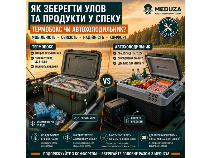 Як зберегти улов у спеку: Вибираємо термобокс або автохолодильник