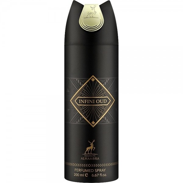 ALHAMBRA Infini Oud дезодорант 200 мл - витончений аромат для впевненості.