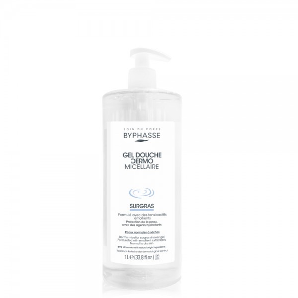 Byphasse Боді Дермо: Цукровий міцелярний гель для душу для чутливої шкіри