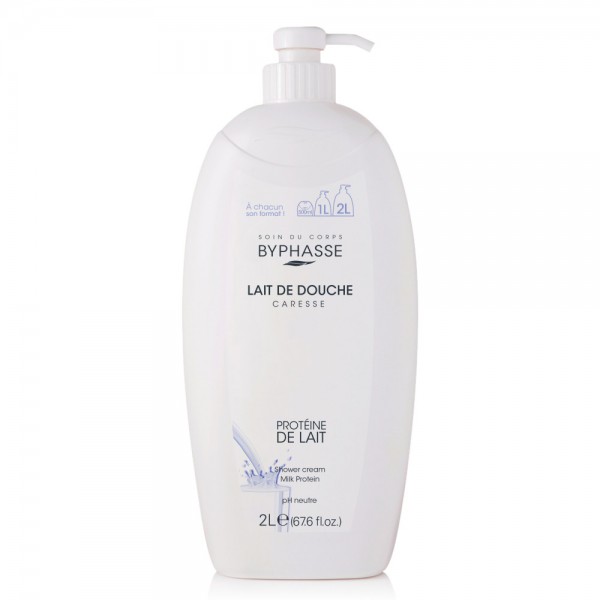 Byphasse Боді Крем для душу 2л з Молочним Протеїном
