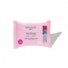 Byphasse Очищення Серветки для всіх типів шкіри Протеінове молочко