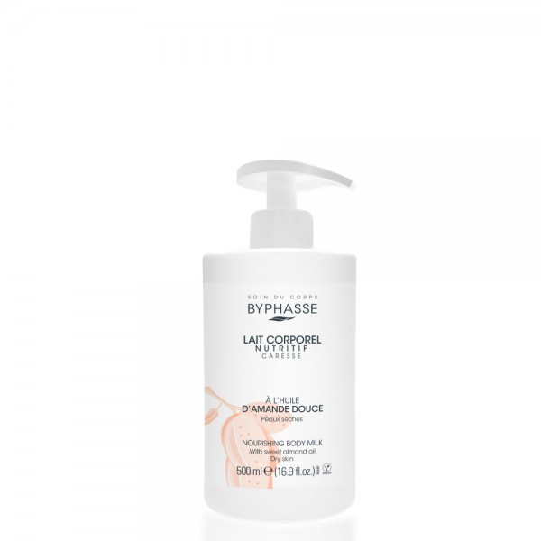 Byphasse Молочко для сухої шкіри з Олією солодкого мигдалю в помпі