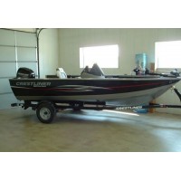 Алюминиевая лодка Crestliner Fish Hawk 1600, Mercury F60ELPTBF