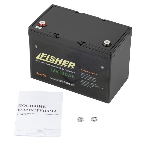 Литий-ферумный аккумулятор Fisher LiFeP04 12V 100Ah