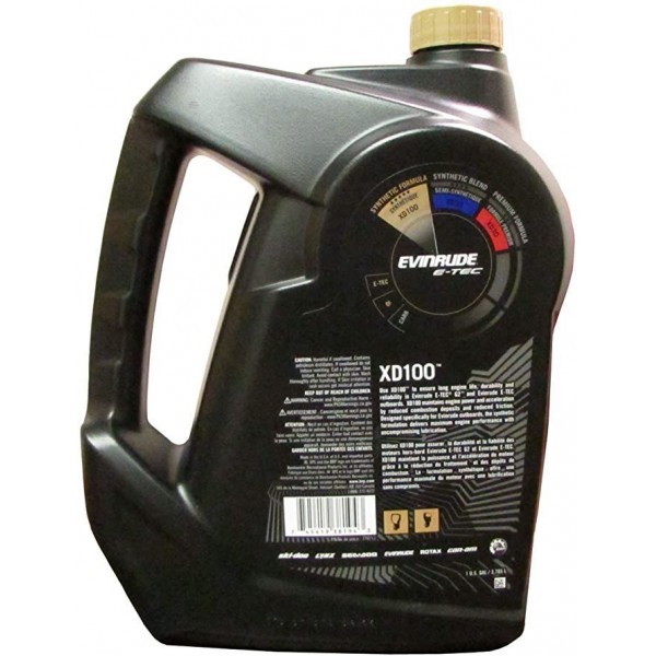 Масло для двухтактных двигателей Evinrude/Johnson BRP XD-100 Gallon (4 литра) (779731)