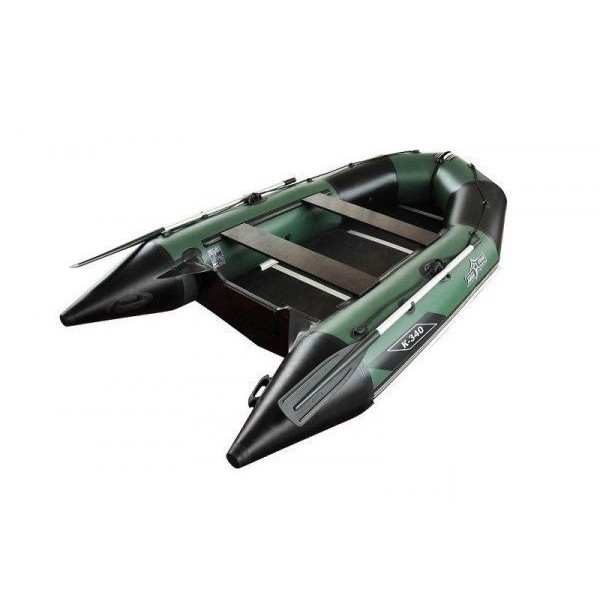 Зелёная надувная лодка AquaStar K-340