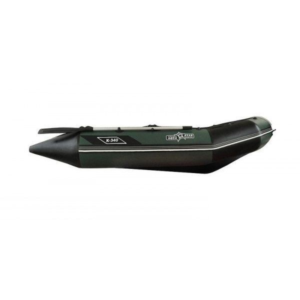 Зелёная надувная лодка AquaStar K-340