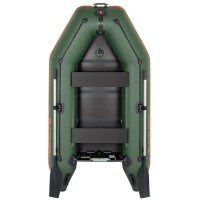 Надувний човен Колібрі КМ-260Д Профі (Kolibri KM-260D Профі) моторна кільова слоінь-книжка, зелена