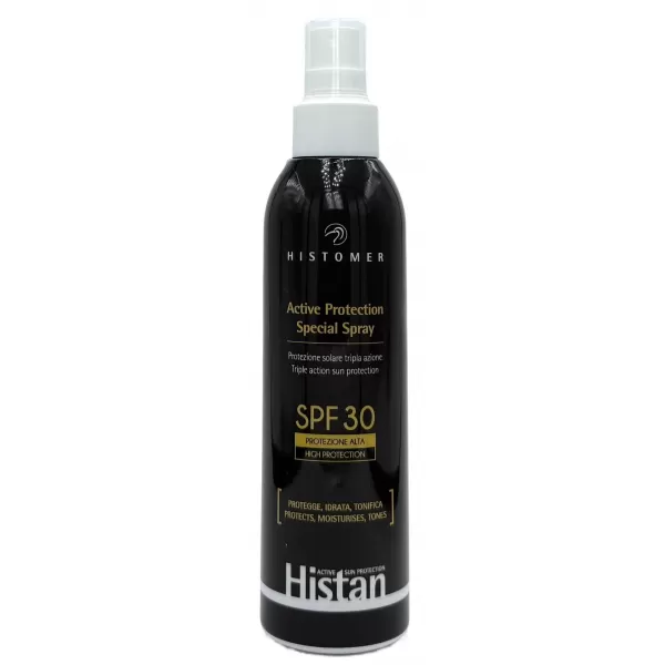 Спрей солнцезащитный SPF30 для лица тела / Active Protection Spray SPF30 / Histomer