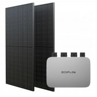 Комплект EcoFlow PowerStream – мікроінвертор 600W та сонячні панелі 2х400