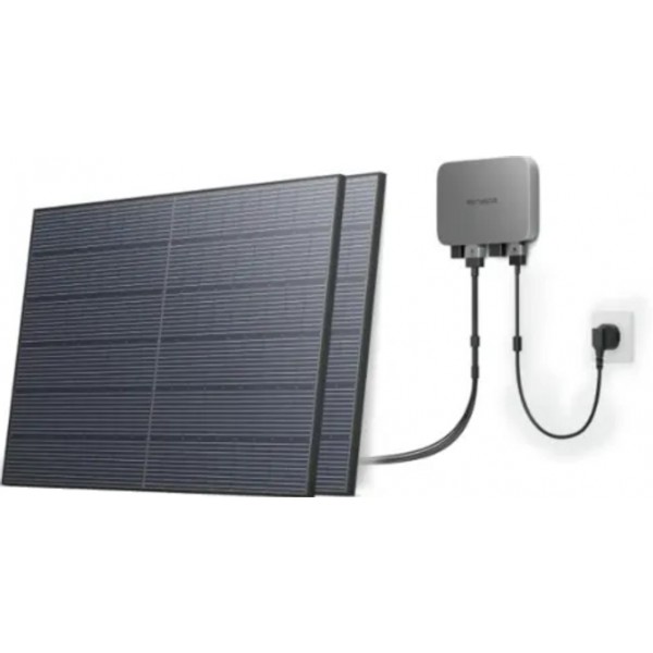 Комплект EcoFlow PowerStream – микроинвертор 600W и солнечные панели 2х400