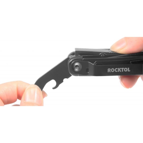 Нож-мультитул Rocktol 12-в-1 в кожаном чехле (ST02B)