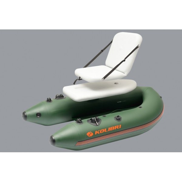 Надувная лодка Колибри К-180Ф гребная Air-Deck зелёная