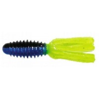 Силикон Big Bite Baits Slab Tube 1.75" Blk Blu/Chrt Shine 10 шт (1838.01.15)