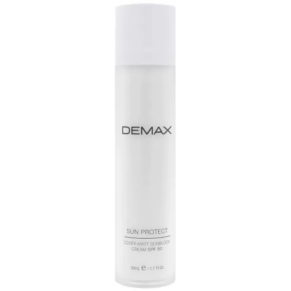 Солнцезащитный матирующий крем санблок с тоном SPF 50 / Demax