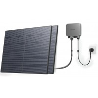 Комплект енергонезалежності EcoFlow PowerStream - мікроінвертор 600W + 2 x 400W стаціонарні сонячні панелі
