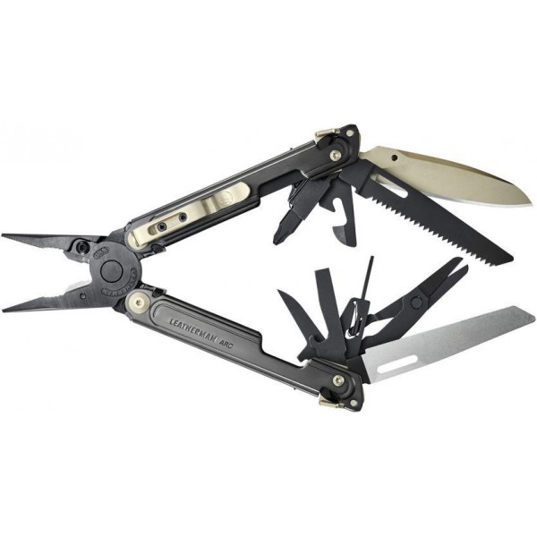 Мультитул Leatherman ARC Obsidian, кожаный чехол 833207