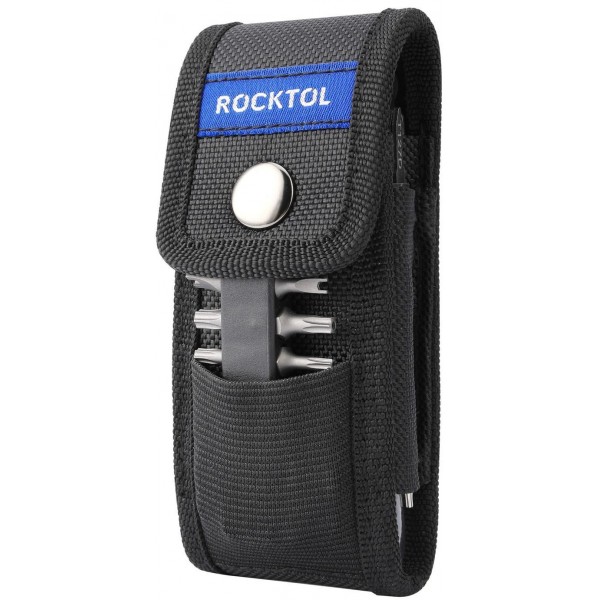 Мультитул Rocktol 29-в-1 с нейлоновым чехлом, битами и запасными аксессуарами (SK05)