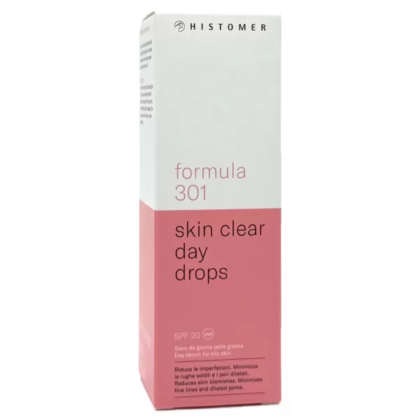 Дневная сыворотка для жирной кожи / 301 SKIN CLEAR DAY DROPS SPF20 / Histomer