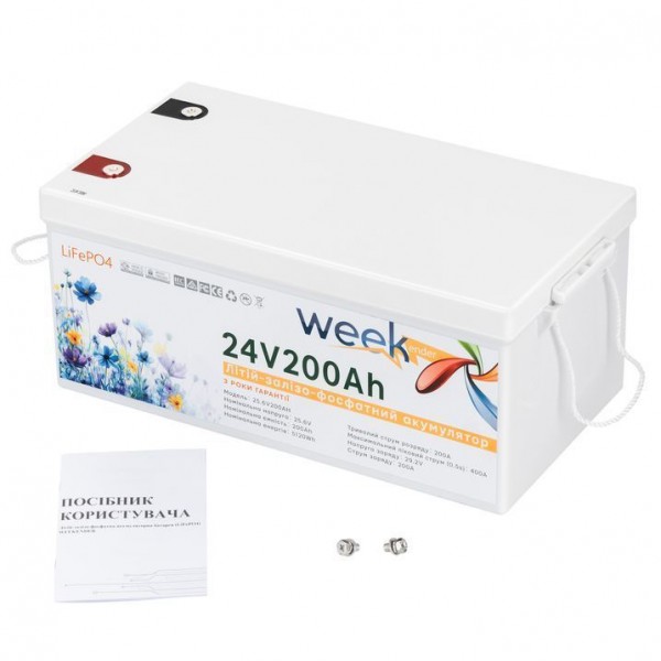 Комплект гибридный инвертор Weekender PRSW-3500TC DC 24V и аккумулятор 200Ah