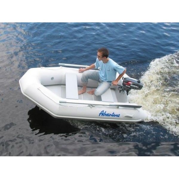 Надувная лодка Adventure Travel I T-260 — светло-серая