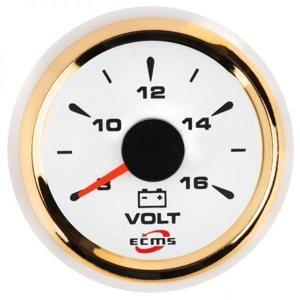 Вольтметр ECMS белый HMV2-WG-8-16 (802-00042)