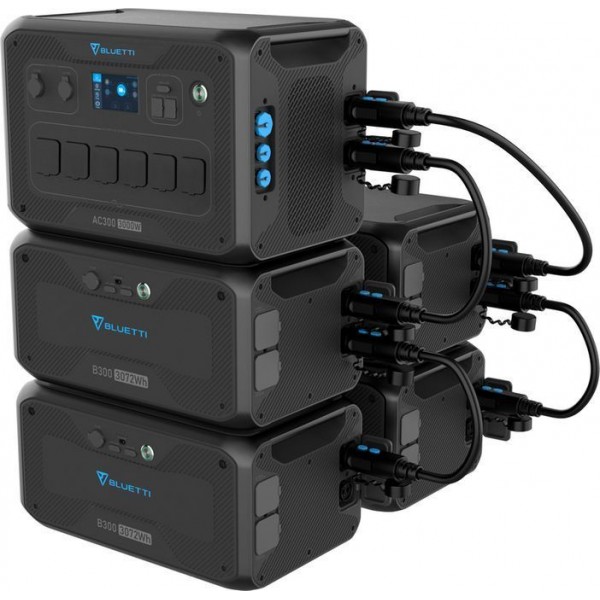 Резервный домашний аккумулятор 3000 Вт Bluetti AC300+B300