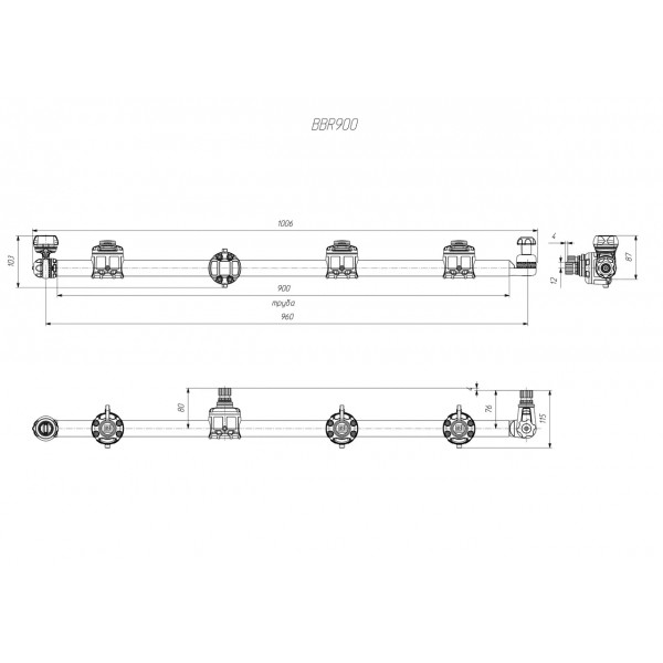 Тарга расширительная FASTEN для Belly Boats (BBr900)