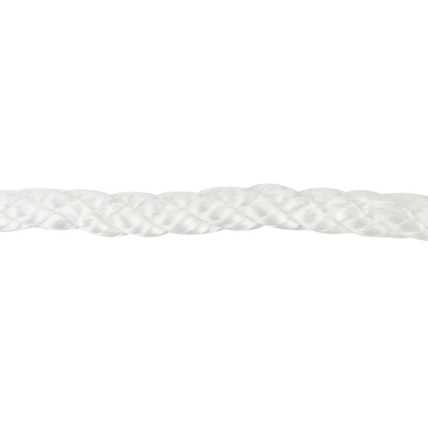 Веревка Polyester 3 strand rope 10 мм 30 м белая