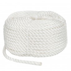 Веревка Polyester 3 strand rope 10 мм 30 м белая