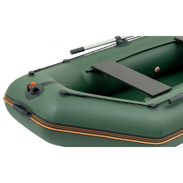 Надувная лодка Колибри KM-300: моторная без настила, зелёная