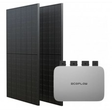 Комплект EcoFlow PowerStream – микроинвертор 800W и солнечные панели 2х400
