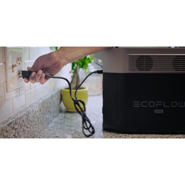 Комплект энергонезависимости EcoFlow PowerStream – микроинвертор 600W + зарядная станция Delta Max 2000 + 2 x 400W стационарные солнечные панели