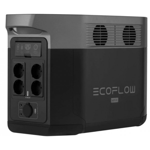Комплект энергонезависимости EcoFlow PowerStream – микроинвертор 600W + зарядная станция Delta Max 2000 + 2 x 400W стационарные солнечные панели