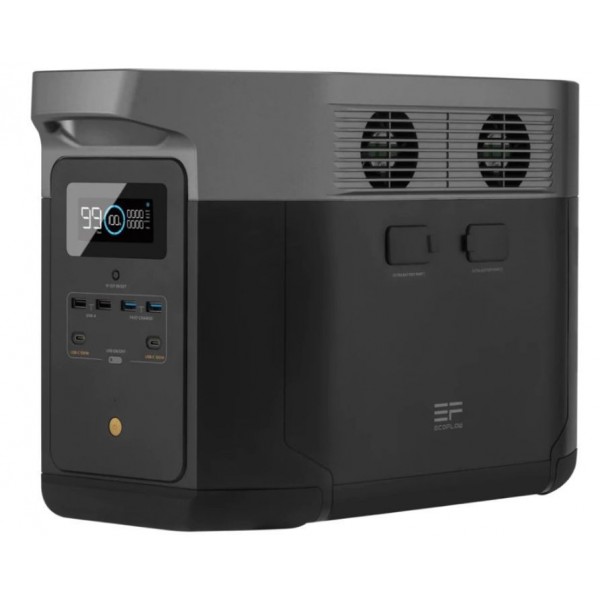 Комплект энергонезависимости EcoFlow PowerStream – микроинвертор 600W + зарядная станция Delta Max 2000 + 2 x 400W стационарные солнечные панели