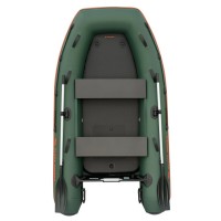 Надувная лодка Колибри КМ-270ХЛ (Kolibri KM-270XL) моторная Air-Deck, зелёная