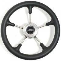 Рулевое колесо Pretech нержавейка 32 см черное (Pretech BS)