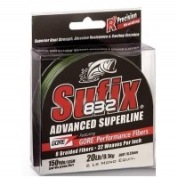 Шнур Sufix 832 BRAID 120 m 0.18 mm 12 kg 26 lb Low-Vis Green
