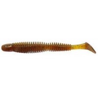 Силикон Reins Bubbling Shad 4" 565 Motor Oil Green Flake 8 шт (1552.03.49)