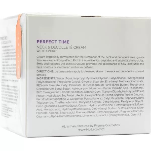 Крем для шеи и декольте c липопептидами / PERFECT TIME NECK & DECOLLETE CREAM / Holy Land