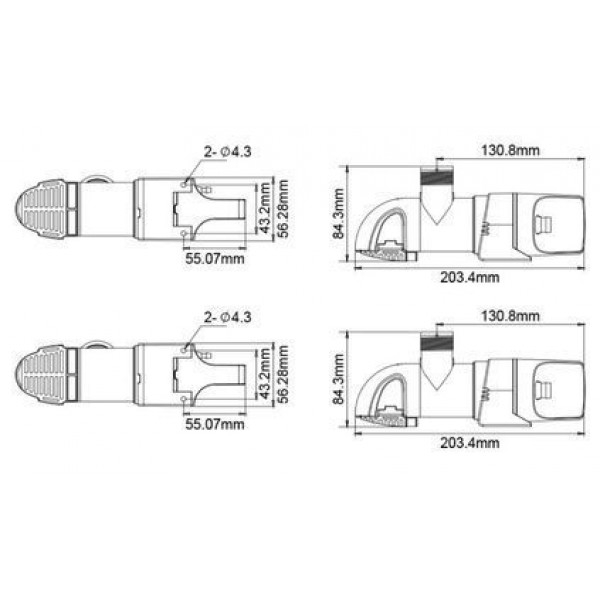 Автоматическая помпа низкого профиля SeaFlo 1100 (SFBP1-G1100-14A)