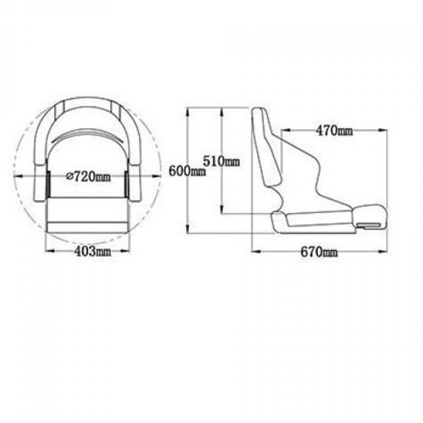Кресло Eastsun H52 система flip-up 184152-5013