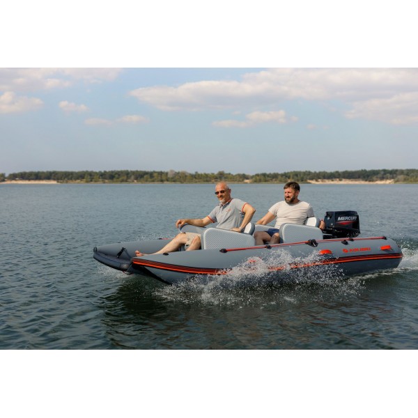 Кресло надувное Kolibri Air-deck светло-серое 14.050.02