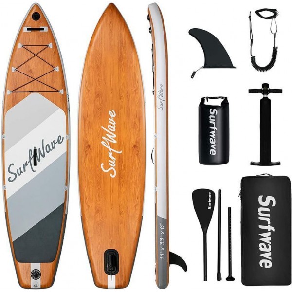 Надувная SUP доска Hiwo (Surfwave grey 11)