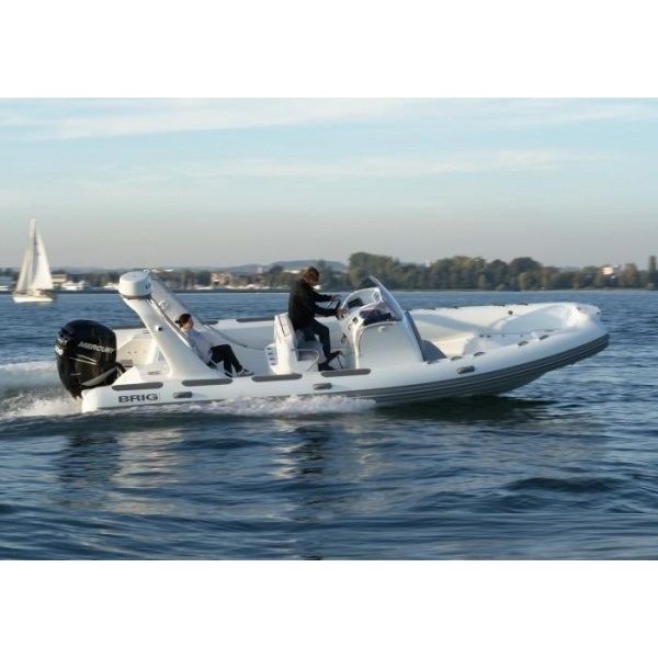 Белая надувная лодка Brig Eagle E780HL