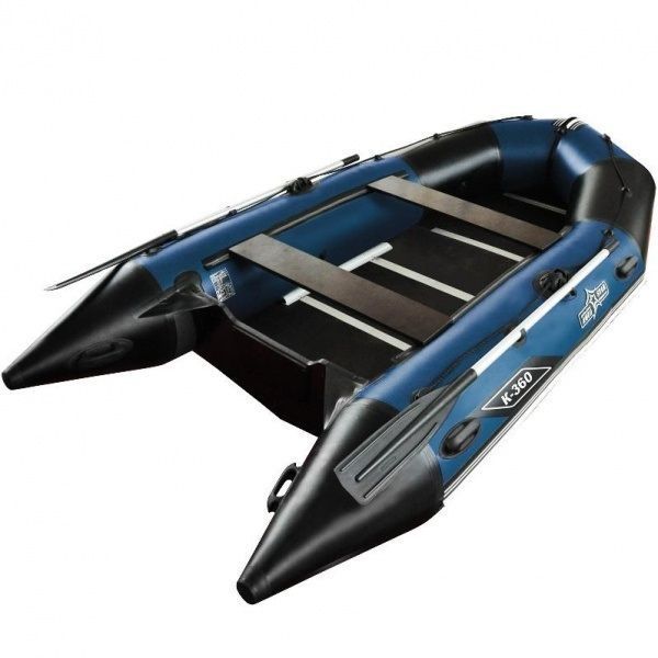 Синяя надувная лодка AquaStar K-360
