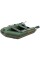 Надувная лодка Колибри КМ-245Д Профи — моторная килевая слань-книжка, зелёная