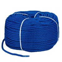 Мотузка Polyester 3 strand rope 12 мм 200 м синя