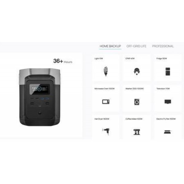 Зарядная станция EcoFlow DELTA (1260 Вт·ч)